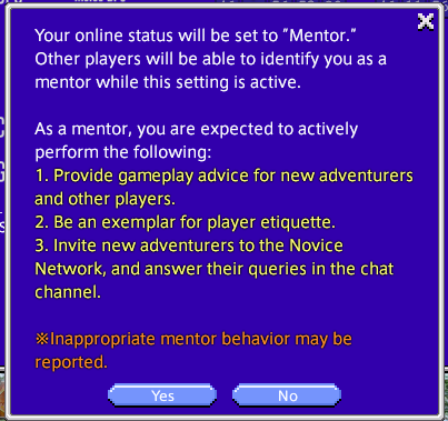 Mentor Status